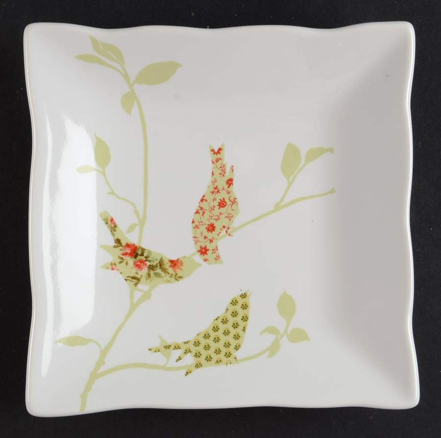 Chintz Birds Appetizer Plate by 222 Fifth (PTS)-1