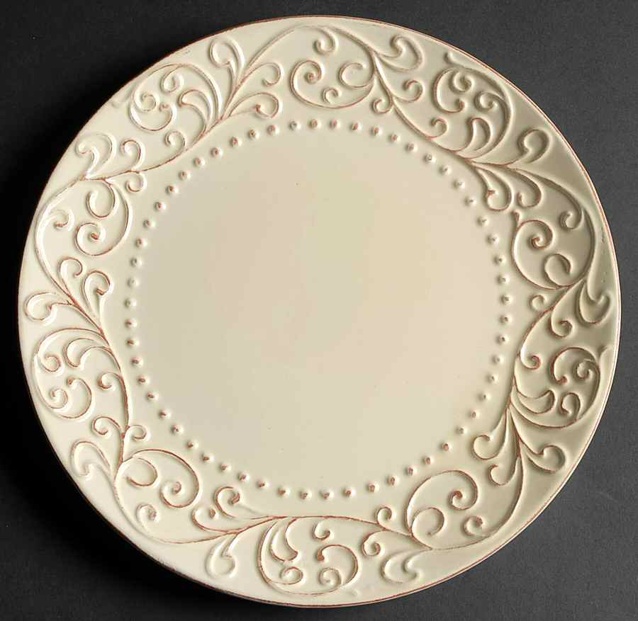 Bianca Cream Dinner Plate by American Atelier-1