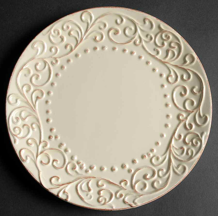 Bianca Cream Salad Plate by American Atelier-1