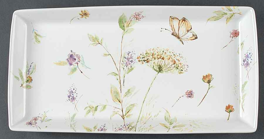 Butterfly Fantasy Rectangular Tray by 222 Fifth (PTS)-1