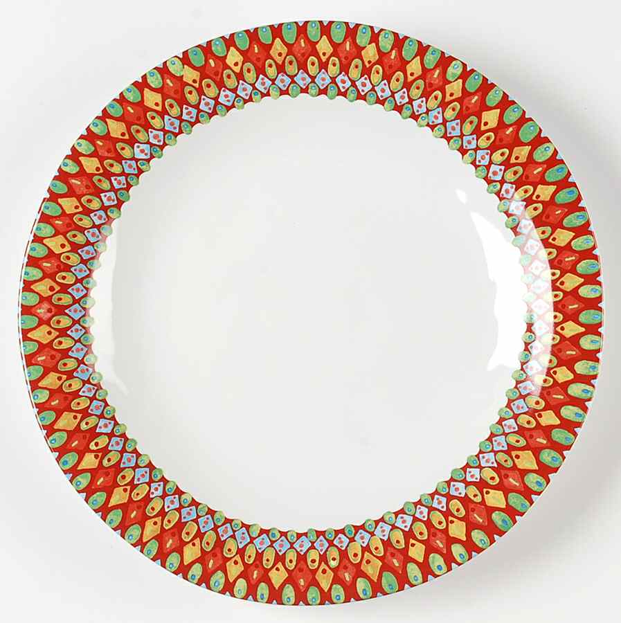 Mayan Jewel Dinner Plate by 222 Fifth (PTS)-1