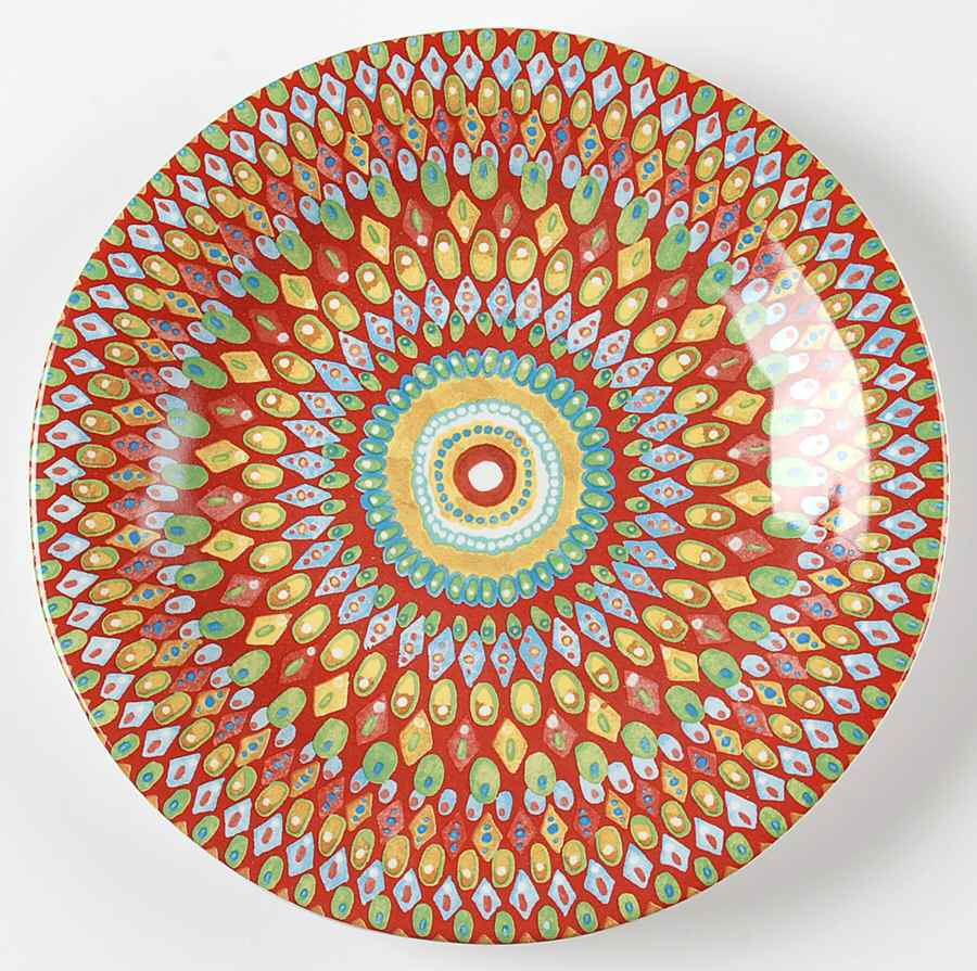 Mayan Jewel Salad Plate by 222 Fifth (PTS)-1