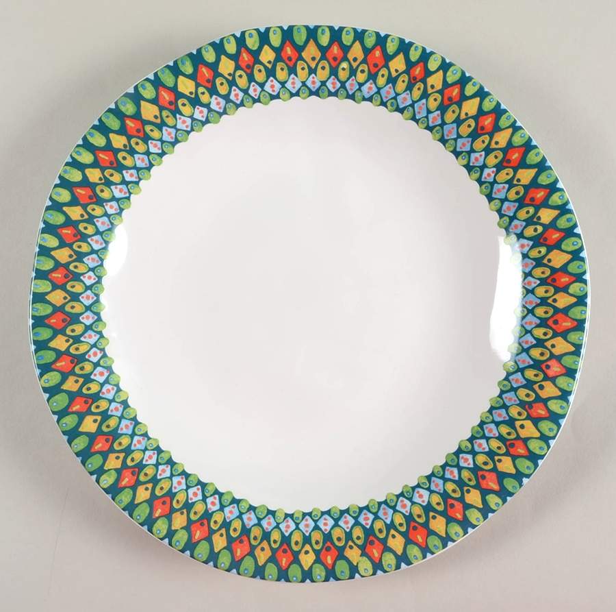 Mayan Jewel Dinner Plate by 222 Fifth (PTS)-1