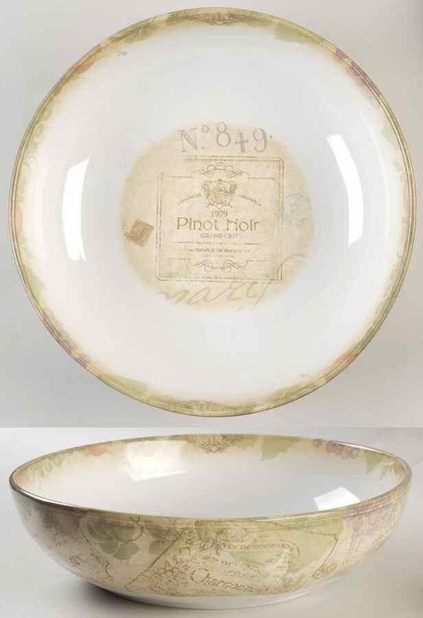 French Vintage 11" Large Salad Serving Bowl by 222 Fifth (PTS)-1