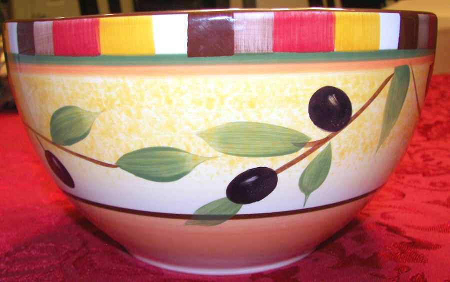 Tuscan Olive Soup/Cereal Bowl by 222 Fifth (PTS)-1