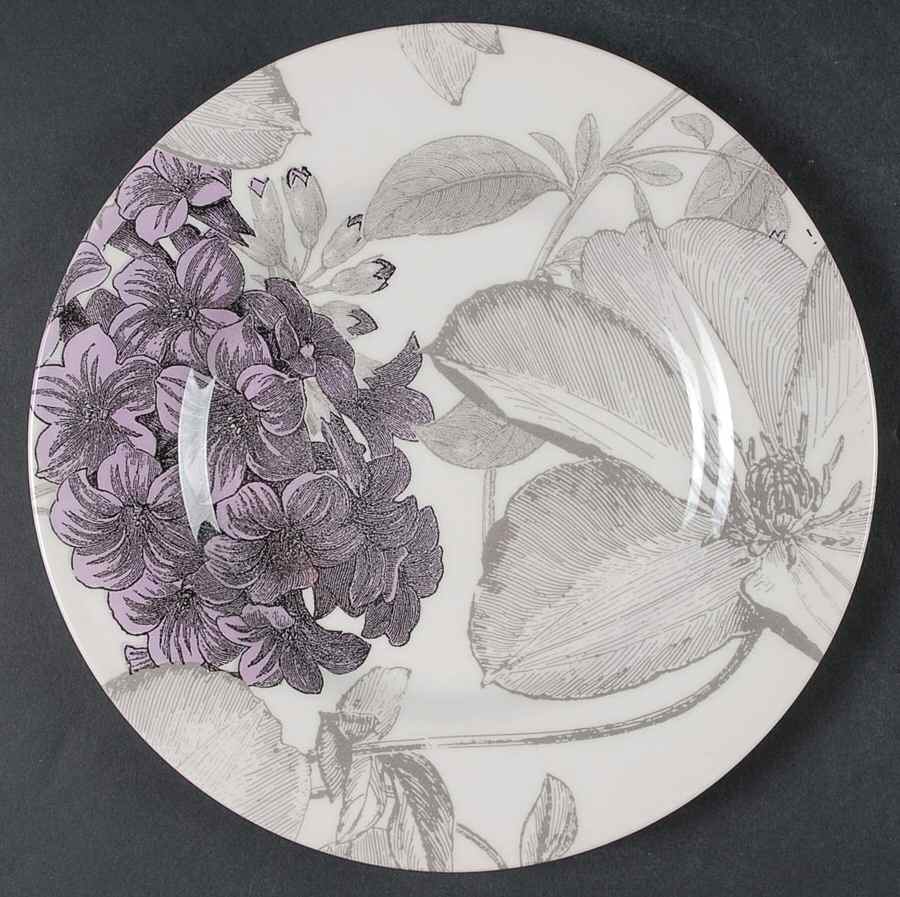 Clematis Purple Salad Plate by Andrew Tanner-1
