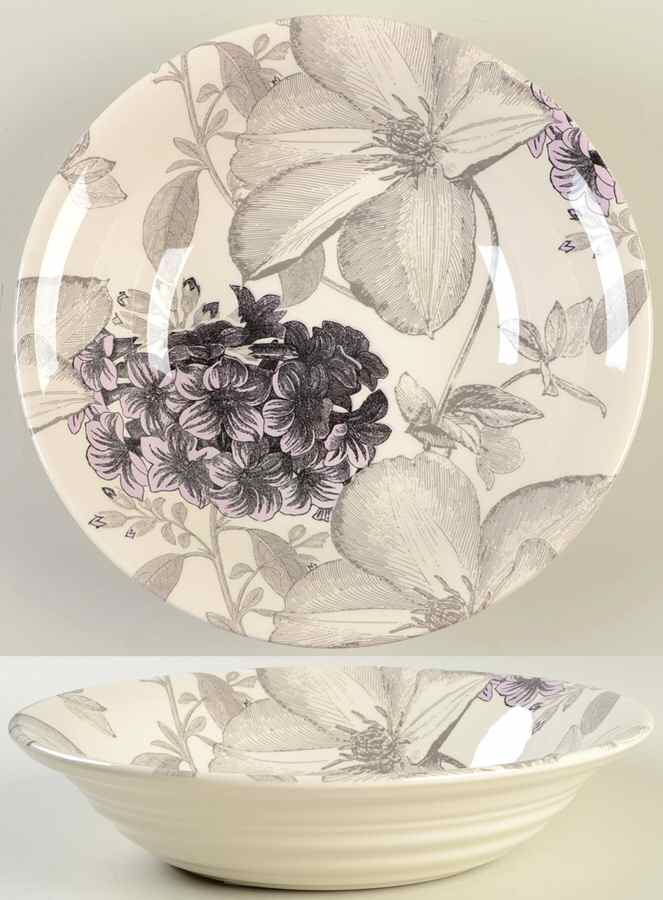 Clematis Purple 10" Round Vegetable Bowl by Andrew Tanner-1