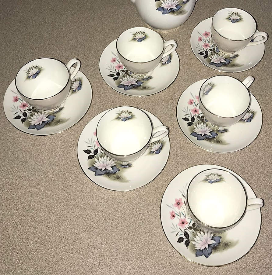 ADD111 Footed Cup & Saucer Set by Adderley-1