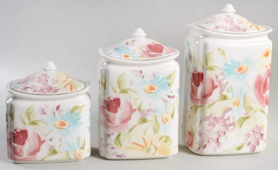 Floral Fete (3 Piece) Canister Set (Box Set) by 222 Fifth (PTS)-1