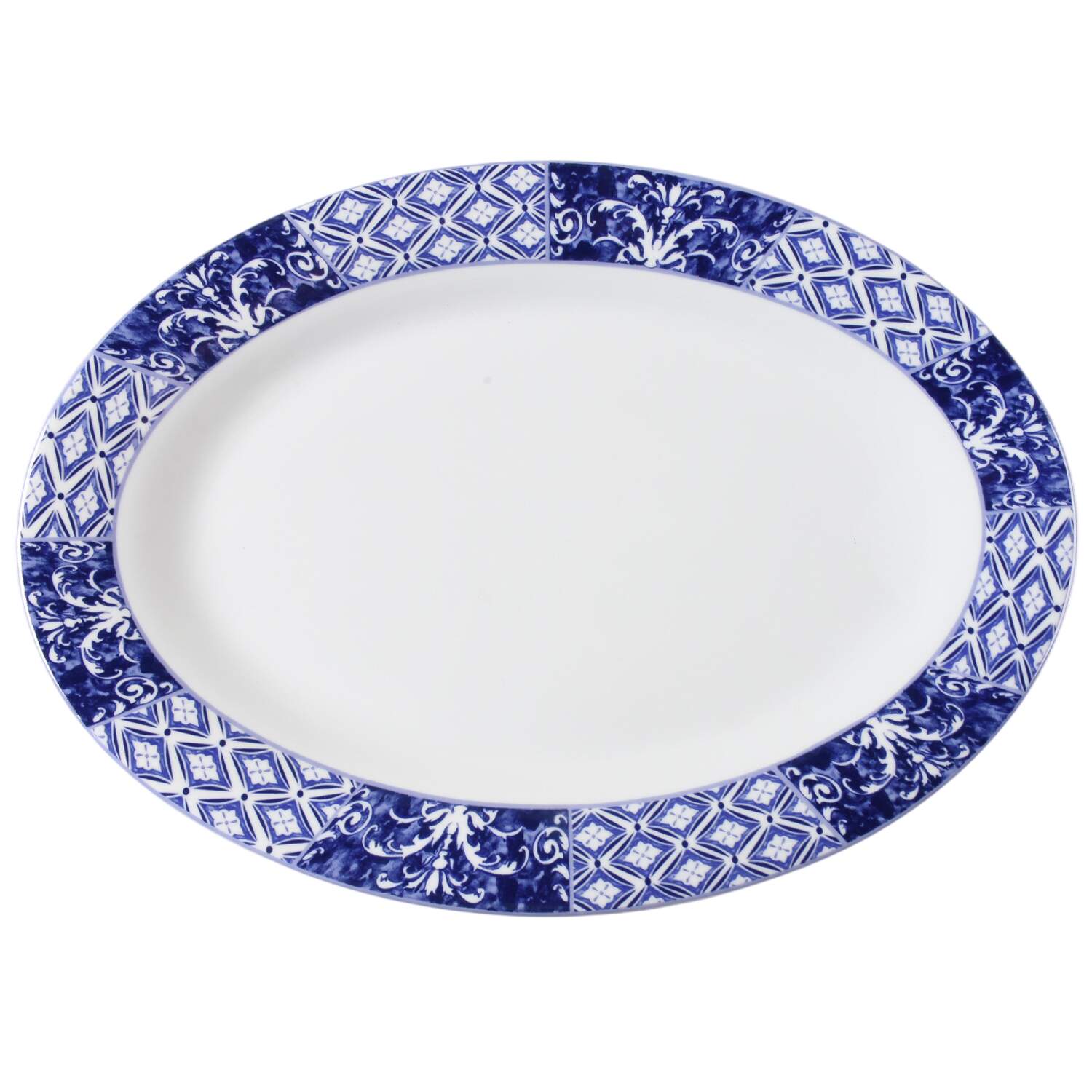 Portofino 15" Oval Serving Platter by Ambiance-1