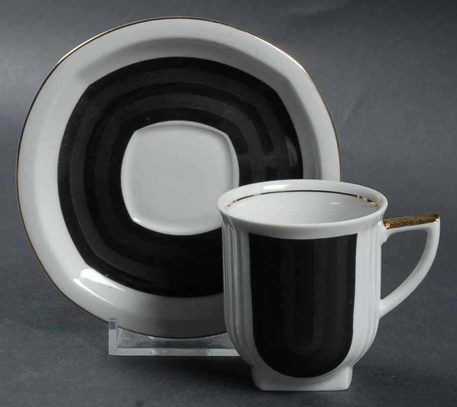 808 Footed Demitasse Cup & Saucer Set by Atelier Lesov-1
