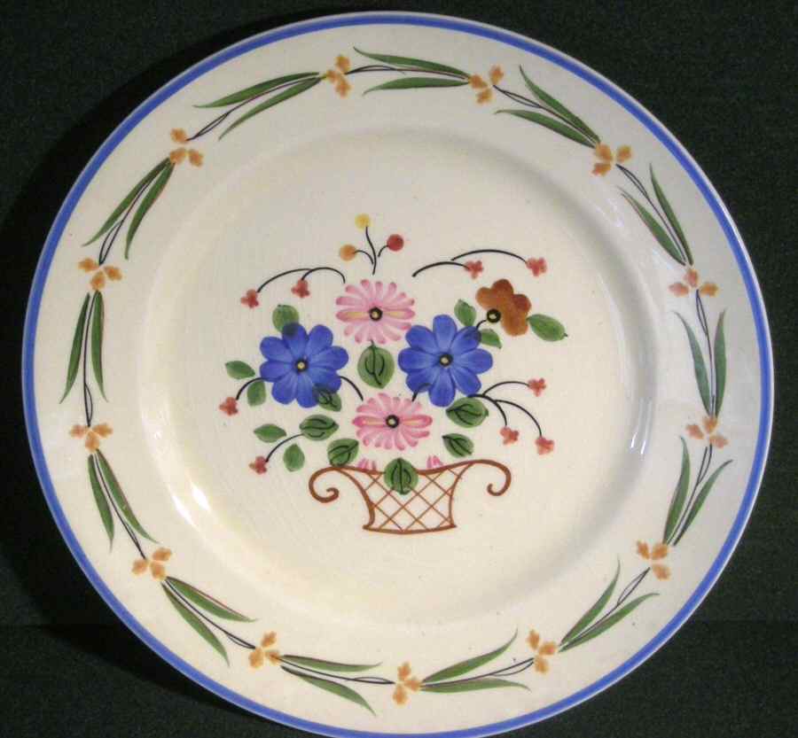 Old Swansea Dinner Plate by Adams China-1