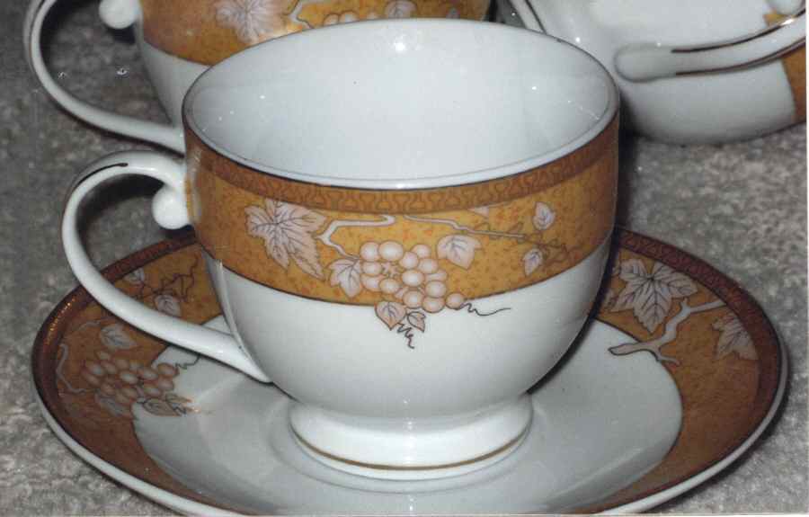 AJZ2 Footed Cup & Saucer Set by Alpine Cuisine-1