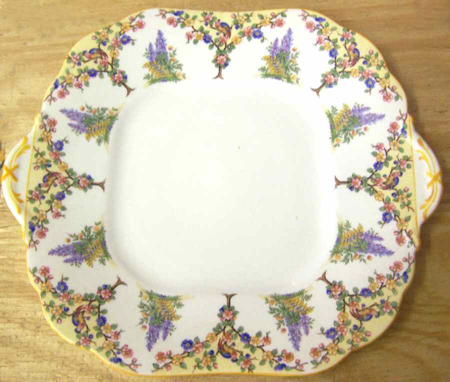 B426 Handled Cake Plate by John  Aynsley & Sons-1