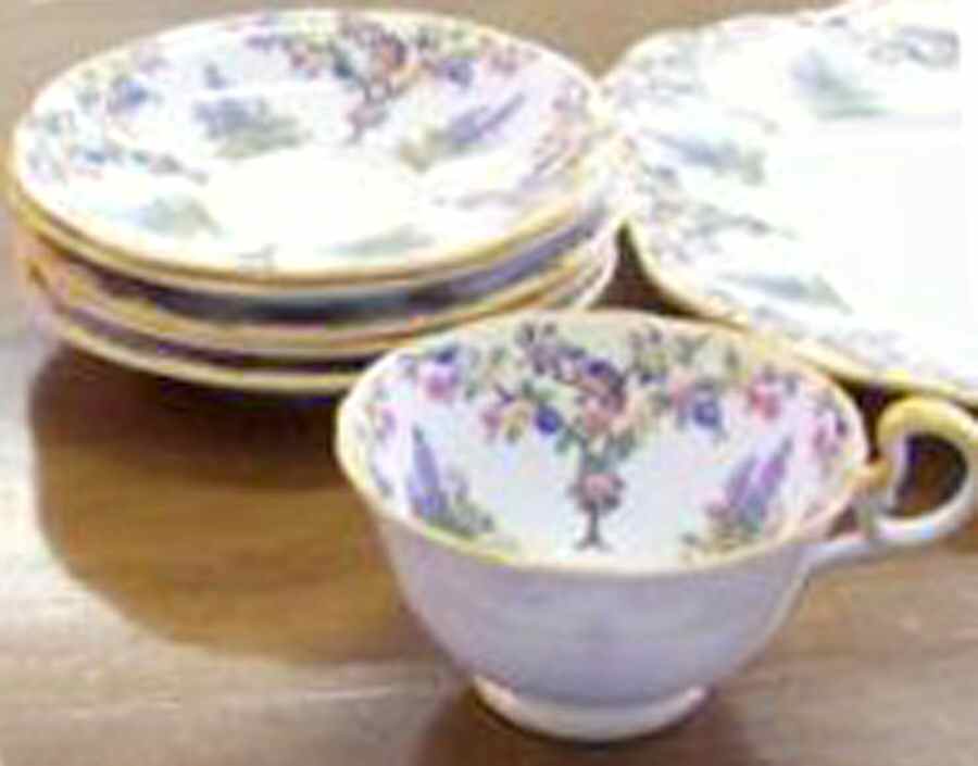 B426 Footed Cup & Saucer Set by John  Aynsley & Sons-1