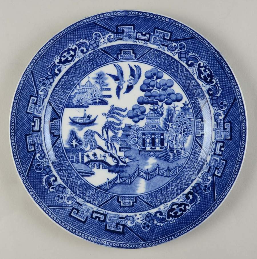 Willow Blue (Smooth) Salad Plate by Adderley-1