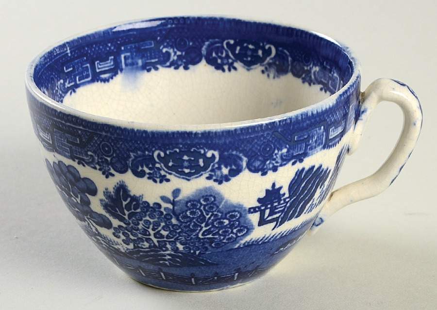 Willow Blue (Smooth) Flat Cup by Adderley-1