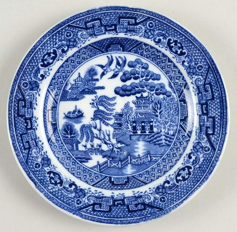 Willow Blue (Smooth) Bread & Butter Plate by Adderley-1