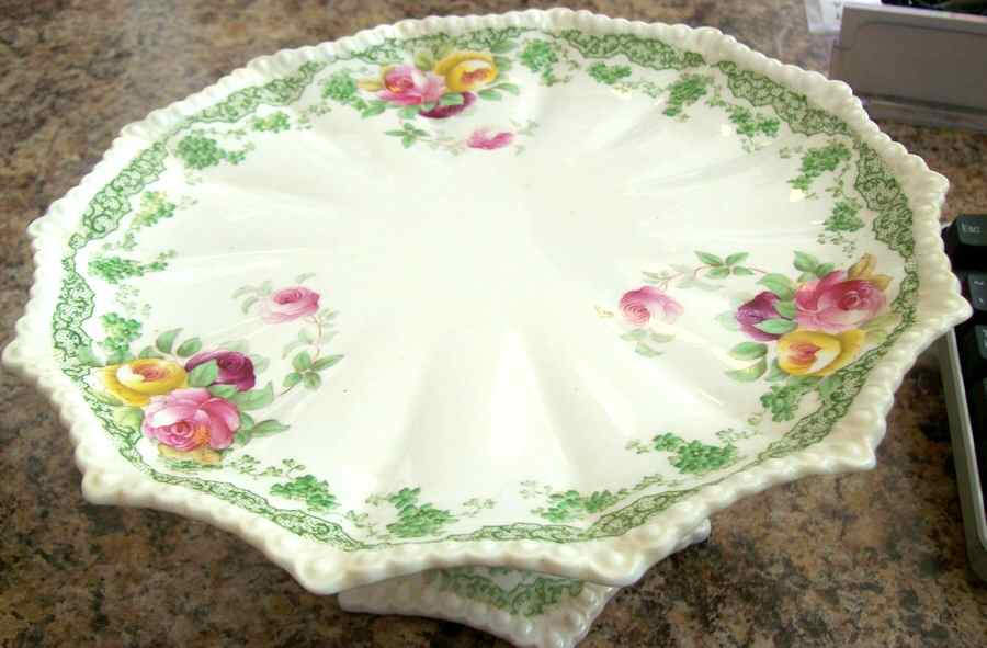 13900 Footed Cake Plate by John  Aynsley & Sons-1