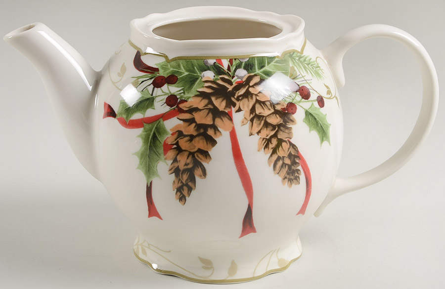 Holiday Wishes Teapot No Lid by 222 Fifth (PTS)-1