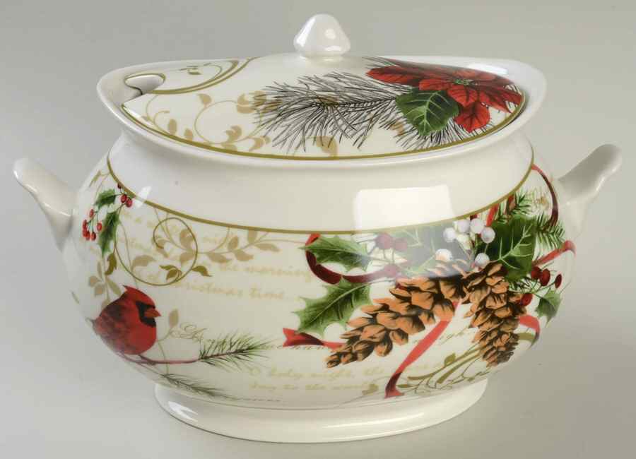 Holiday Wishes Tureen &  Lid by 222 Fifth (PTS)-1