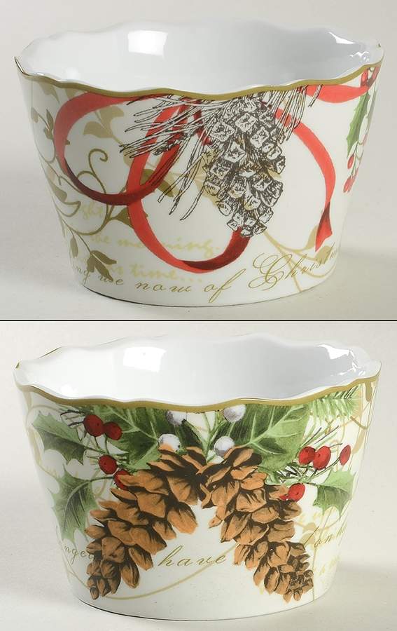 Holiday Wishes Individual Appetizer Bowl by 222 Fifth (PTS)-1
