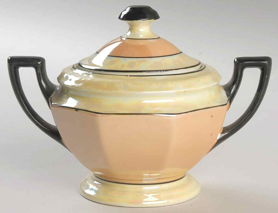 ALZ12 Sugar Bowl & Lid by A Laufer (Czech)-1