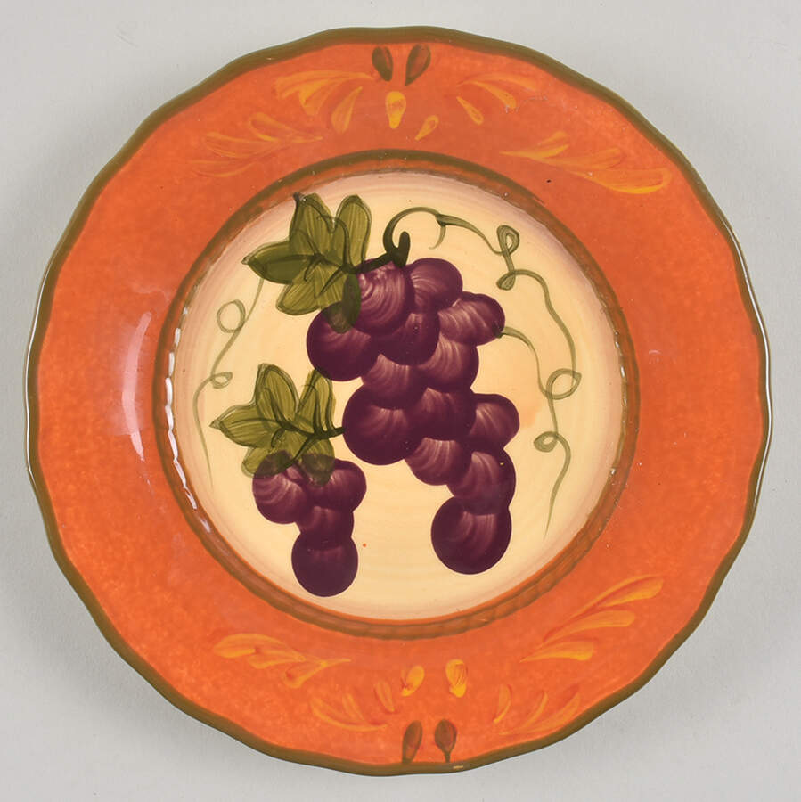 Napa Vineyard Salad Plate by Casa Vero-1