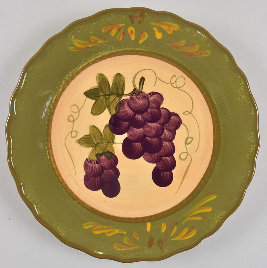 Napa Vineyard Dinner Plate by Casa Vero-1