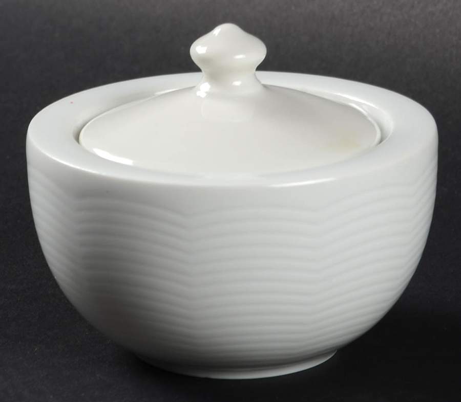 White Sky Mini Sugar Bowl & Lid by Arzberg-1