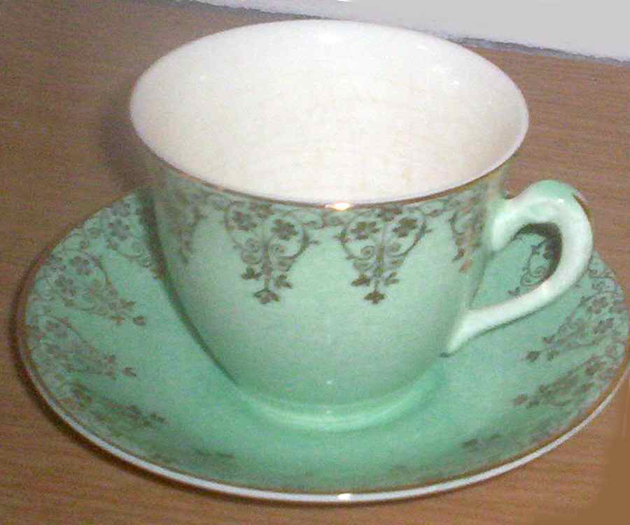 AYN245 Flat Cup & Saucer Set by John  Aynsley & Sons-1