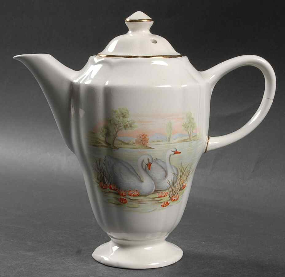 Swanlake Mini Coffee Pot & Lid by Arklow-1