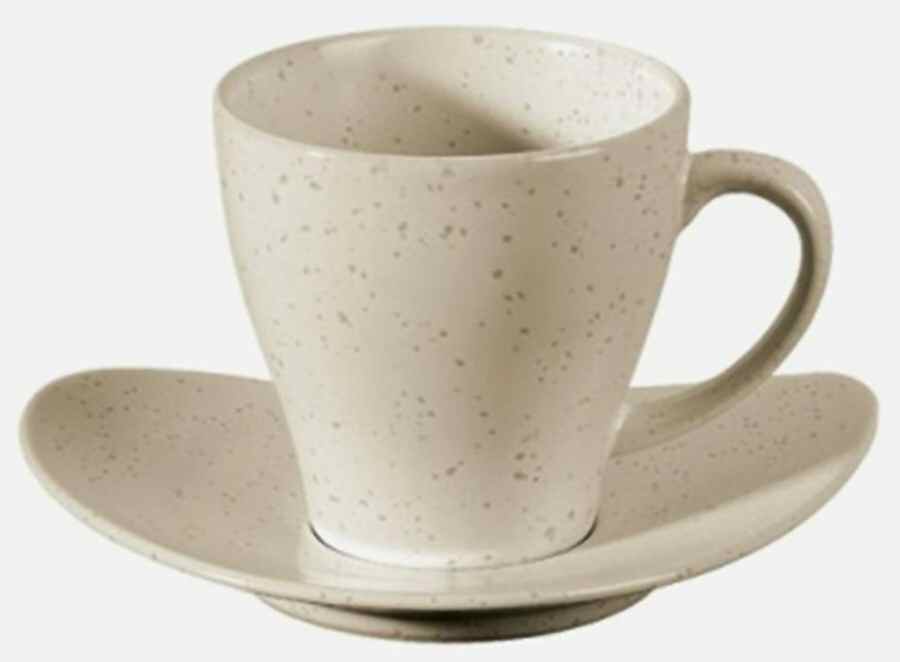 Cuba Crema Flat Cup & Saucer Set by Asa Selection-German-1