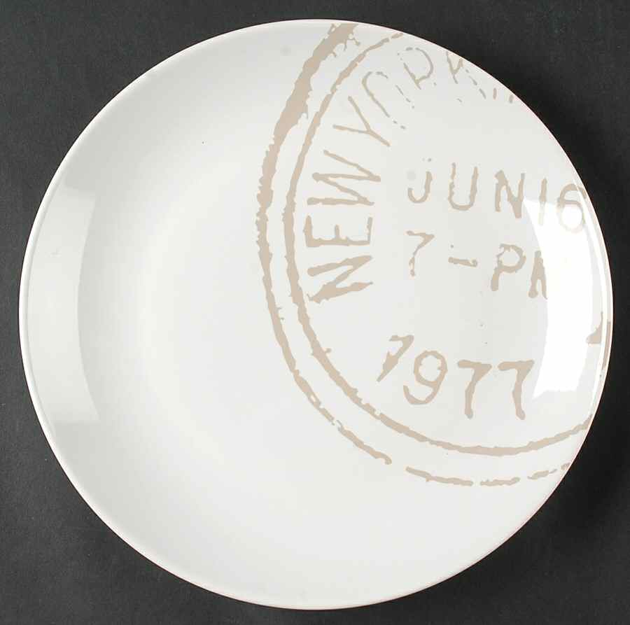 Post Mark Dinner Plate by 222 Fifth (PTS)-1