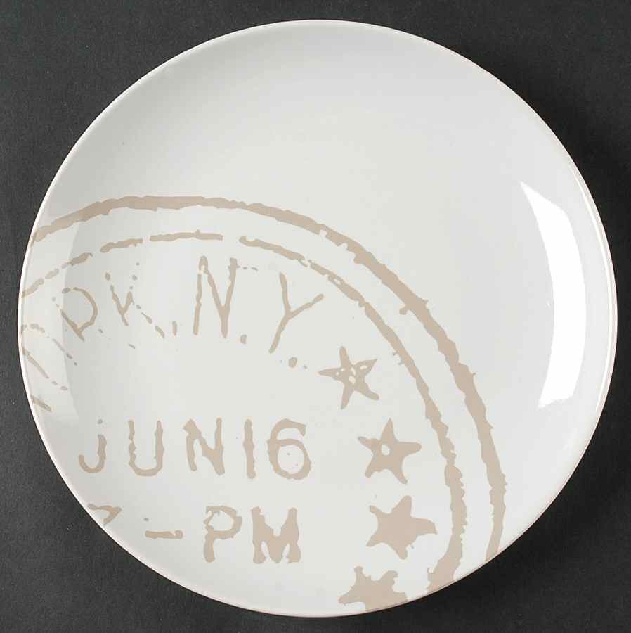 Post Mark Salad Plate by 222 Fifth (PTS)-1