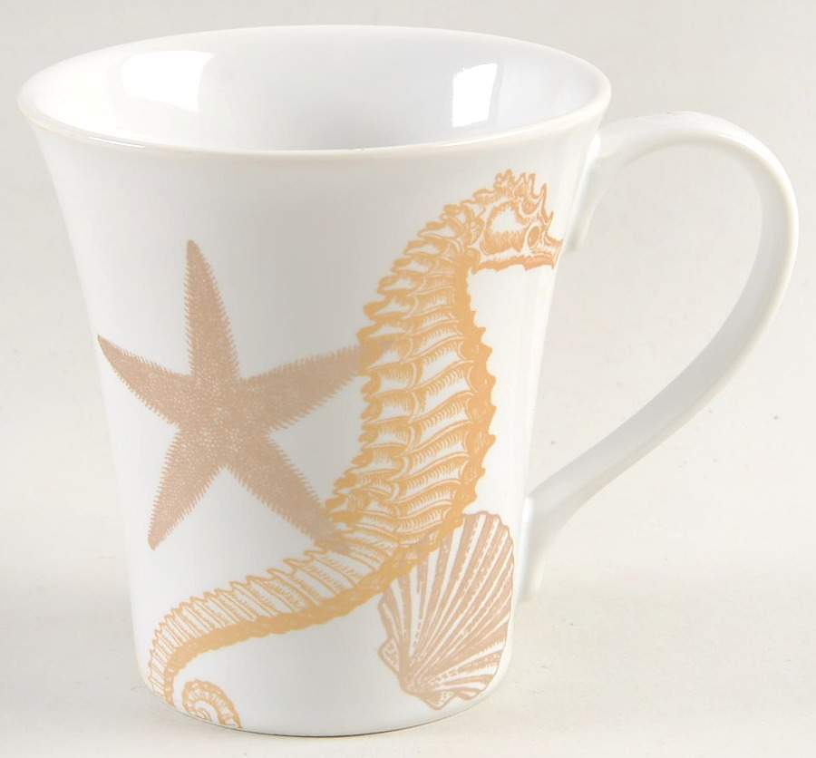Coastal Life Gold (Yellow) Mug by 222 Fifth (PTS)-1