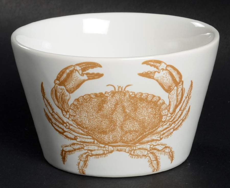 Coastal Life Gold (Yellow) Individual Appetizer Bowl by 222 Fifth (PTS)-1