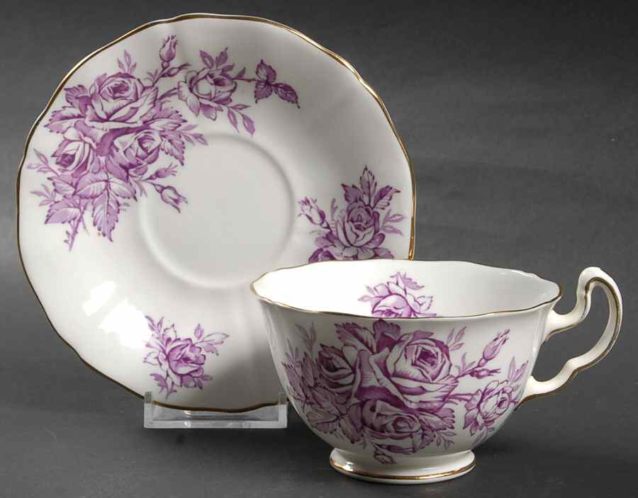 H1328 Footed Cup & Saucer Set by Adderley-1