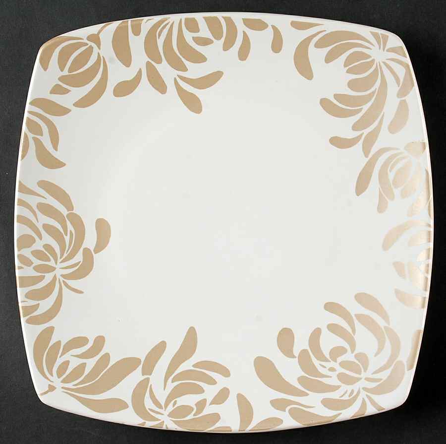 Chrysanthemum Pewter Dinner Plate by 222 Fifth (PTS)-1