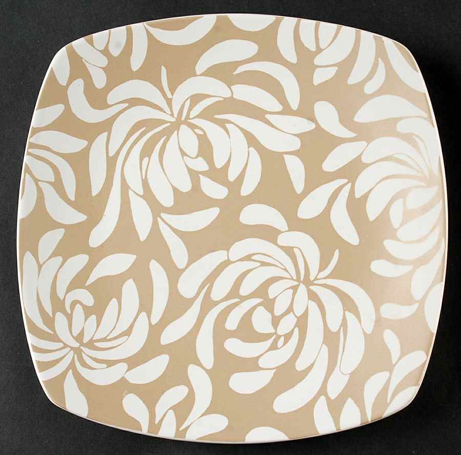 Chrysanthemum Pewter Salad Plate by 222 Fifth (PTS)-1