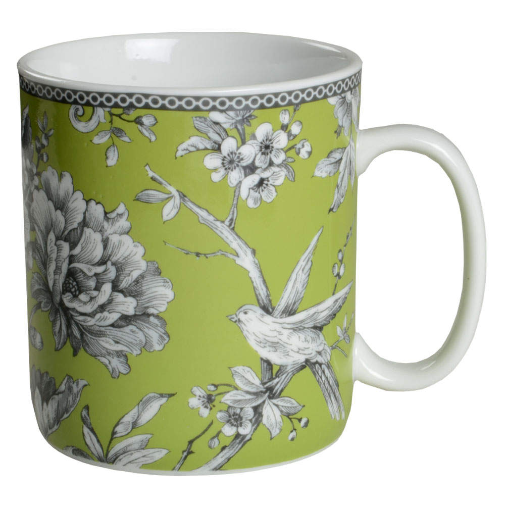 Adelaide Green and White Jumbo Mug by 222 Fifth (PTS)-1