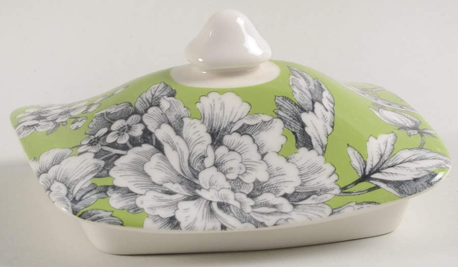 Adelaide Green and White Lid for Small Canister by 222 Fifth (PTS)-1