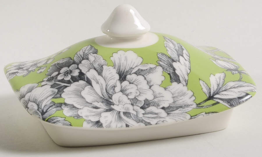 Adelaide Green and White Lid for Large Canister by 222 Fifth (PTS)-1