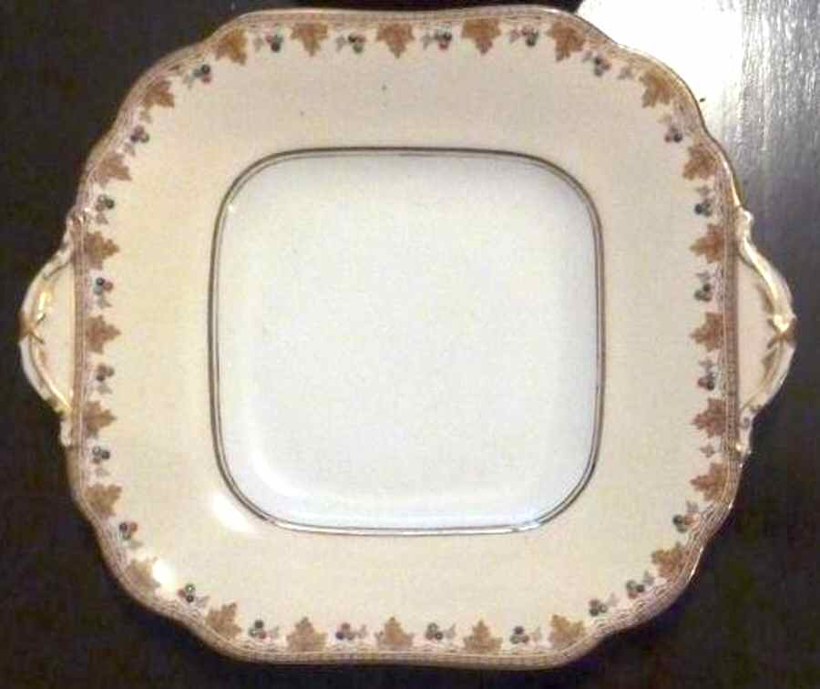 B1538 Square Handled Cake Plate by John  Aynsley & Sons-1
