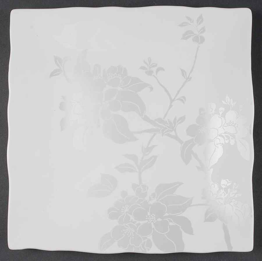 Plum Blossom Platinum Dinner Plate by 222 Fifth (PTS)-1