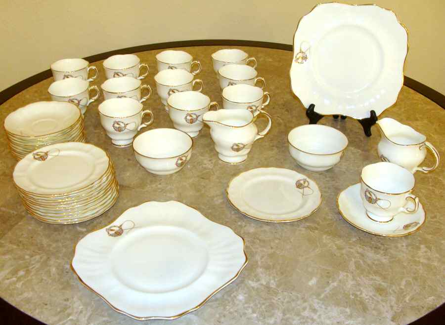 6271 Footed Cup & Saucer Set by Arklow-1