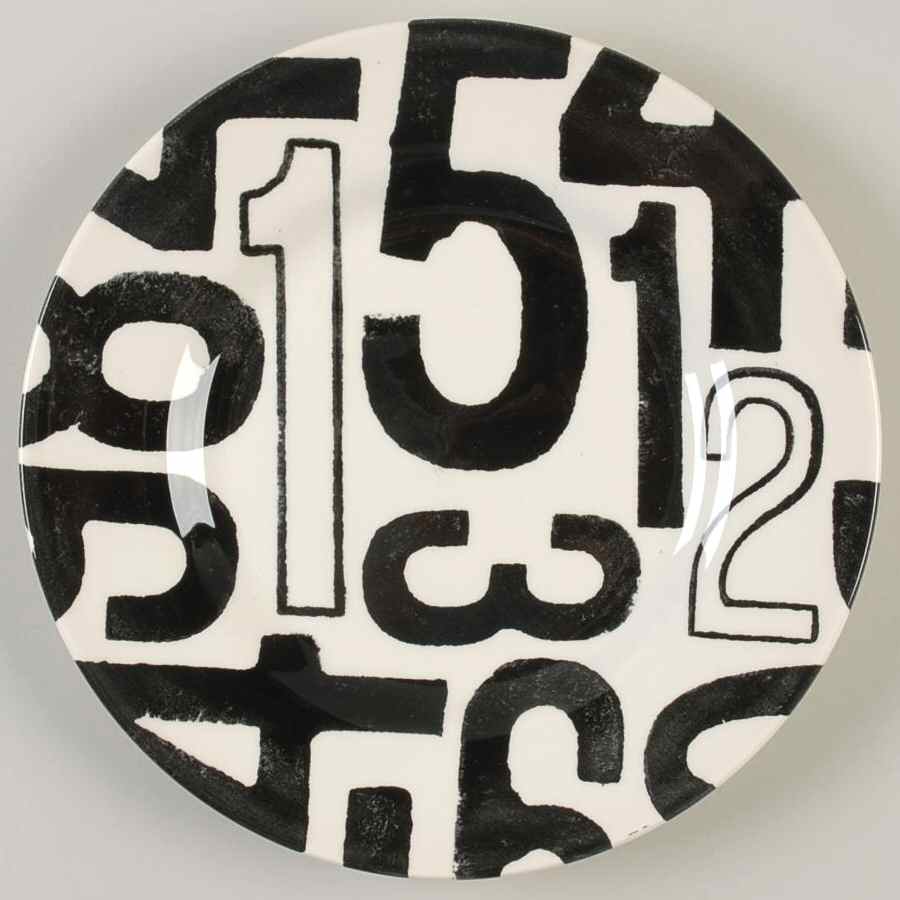 Numbers Salad Plate by Andrew Tanner-1