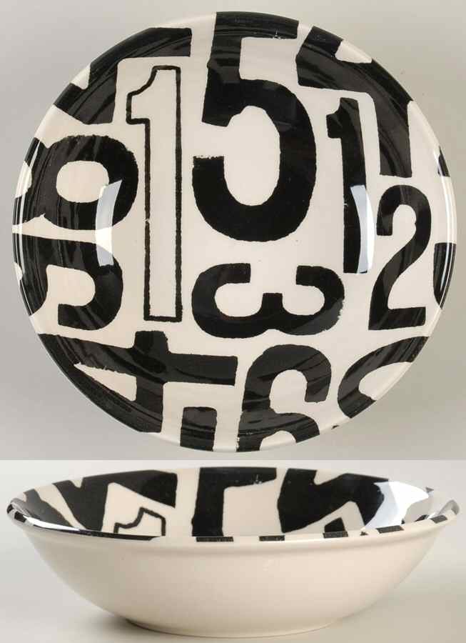 Numbers Soup/Cereal Bowl by Andrew Tanner-1
