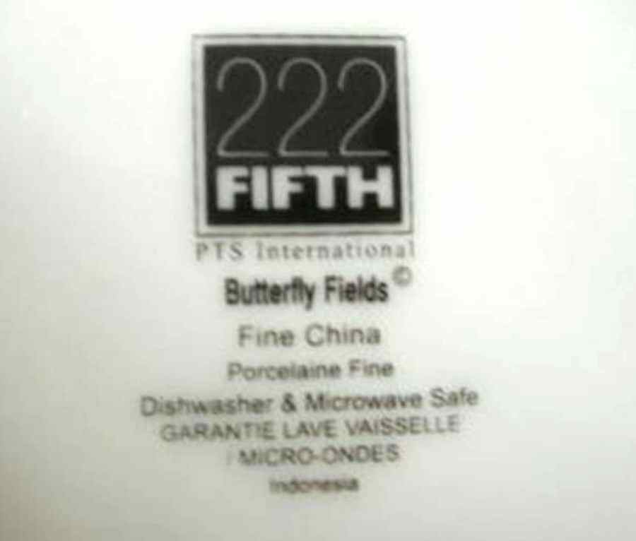 Butterfly Fields Appetizer Plate by 222 Fifth (PTS)-1