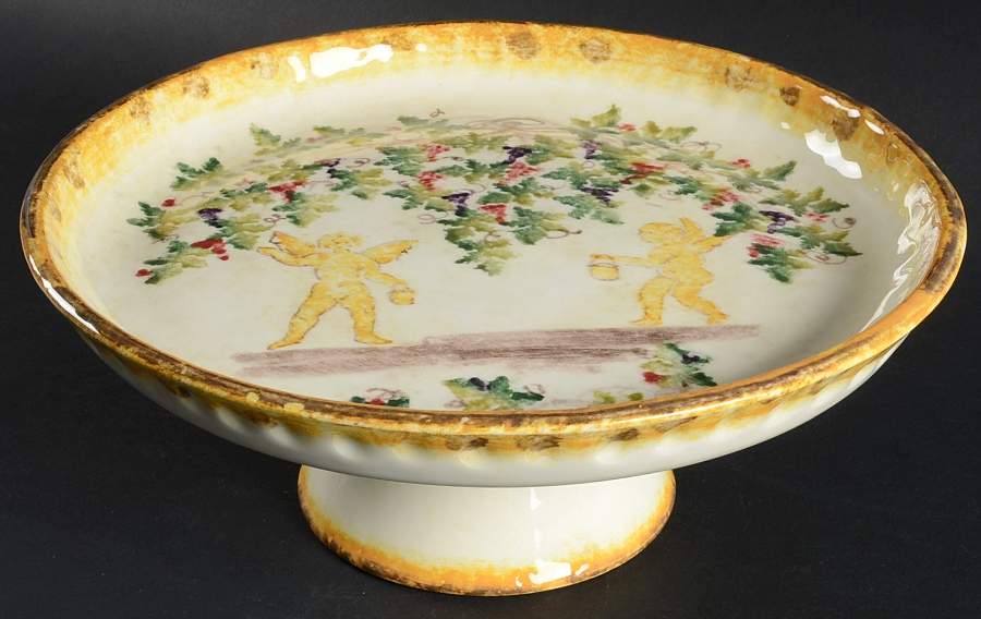 Amorini 12" Diameter Pedestal Cake Stand by Arte Italica-1